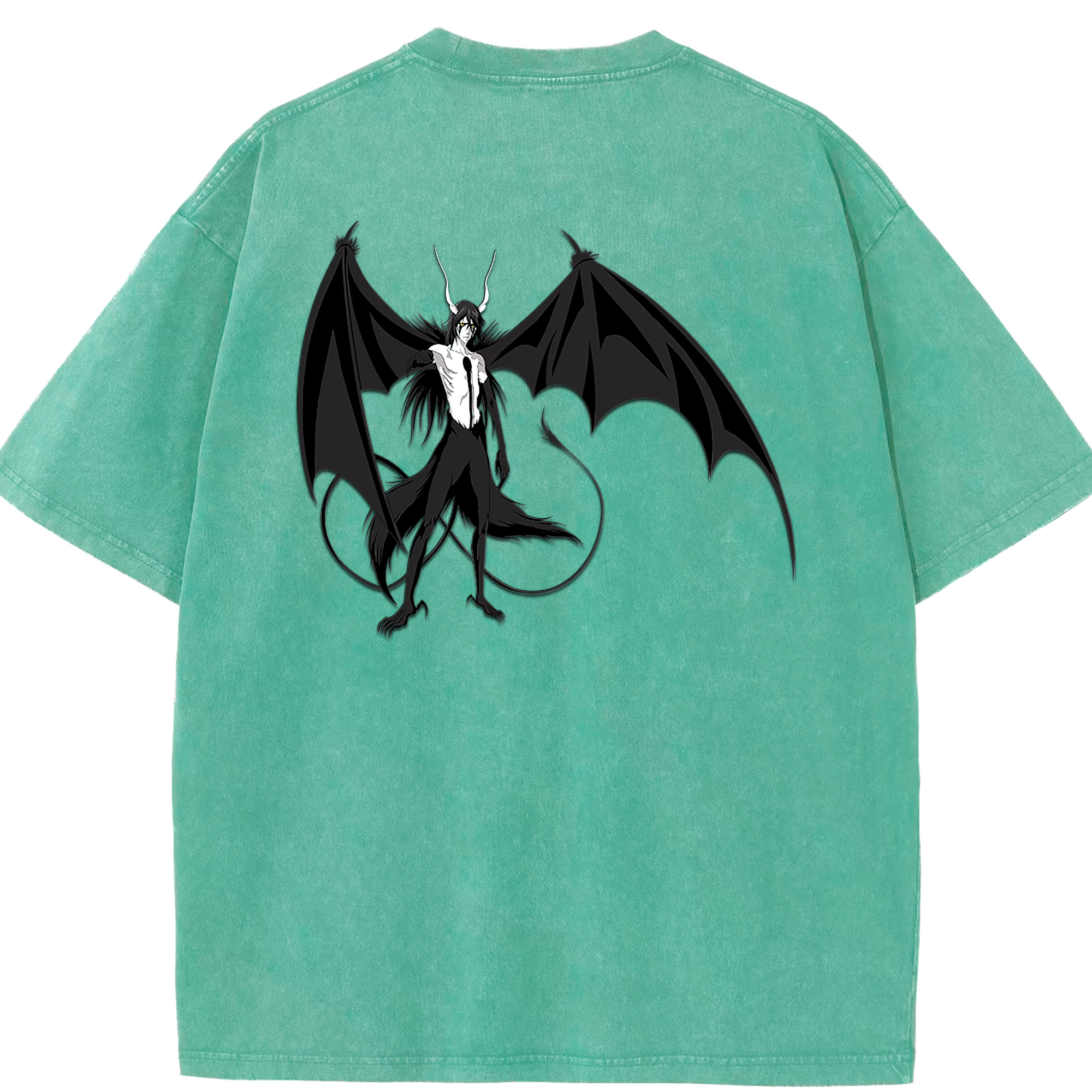（画像用） ブリーチ ウルキオラ·シファー BLEACH Ulquiorra cifer 綿100% ヴィンテージ風 半袖Tシャツ（背面プリント）